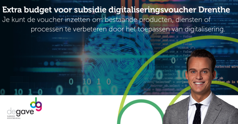 Extra budget voor subsidie digitaliseringsvoucher Drenthe